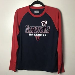 Washington Nationals UA raglan sleeve tee. Youth XL